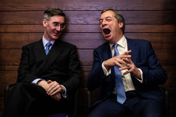 Sir Jacob Rees-Mogg and Nigel Farage