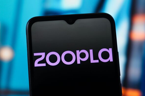 In this photo illustration, the Zoopla logo is seen...