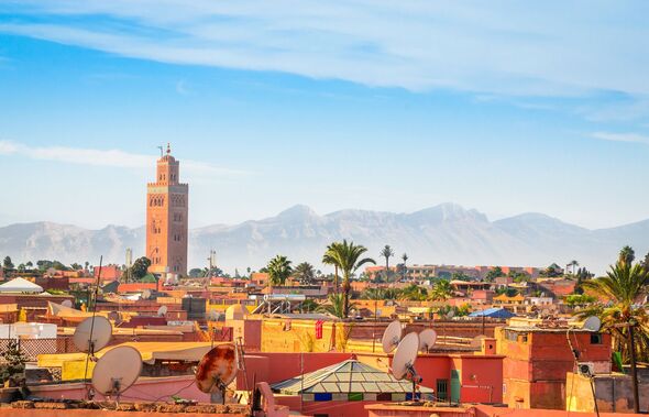 Panoramic view of Marrakesh, Morocco