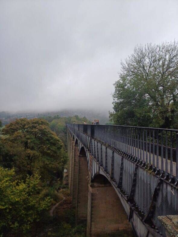The Pontcysyllte Aqueduct is 39m high
