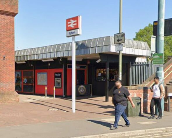 Egham train station