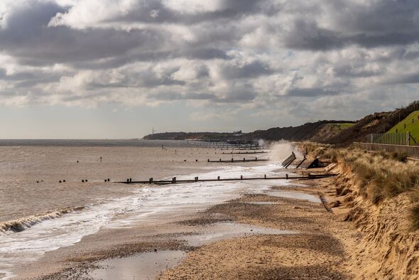 The beach in Gorleston-on-Sea, Norfolk, England, UK