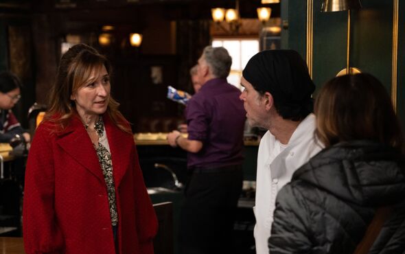 Laurel is threatend by her own son in upcoming scenes