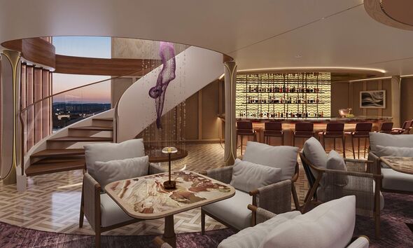 Inside a luxury cruise ship