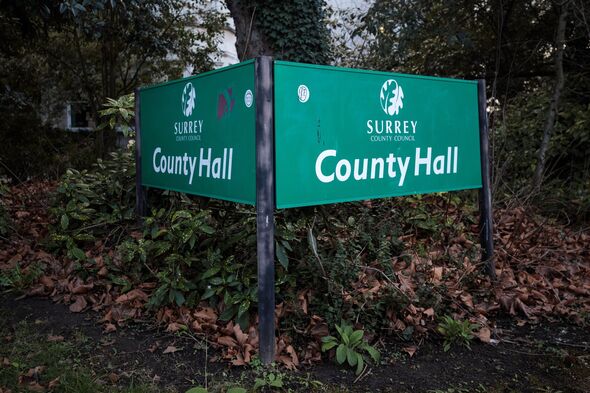 Surrey County Council sign