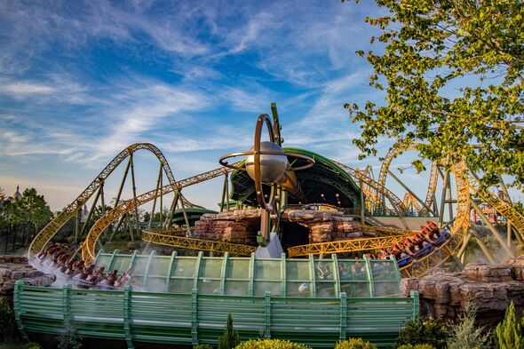 Stardust Racers rollercoaster at Celestial Park