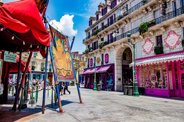 If you have an interactive wand, there are 12 spell-casting locations around this land where you can conjure water, fire and wan