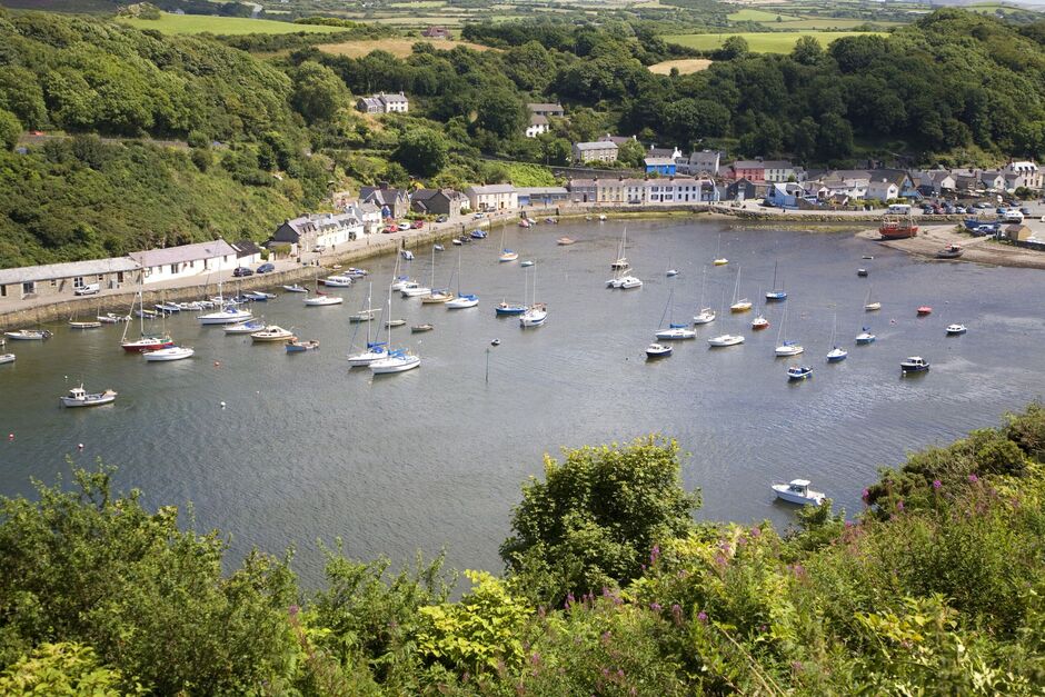 Fishguard harbor, Pembrokeshire, Wales