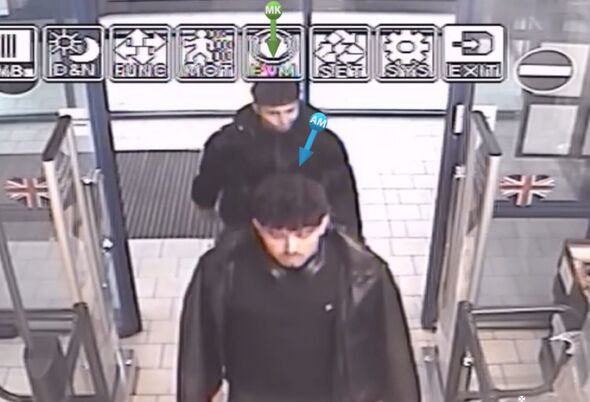 Ahmad Mulakhil and Mohammad Kabir enter a supermarket a day after the alleged attack