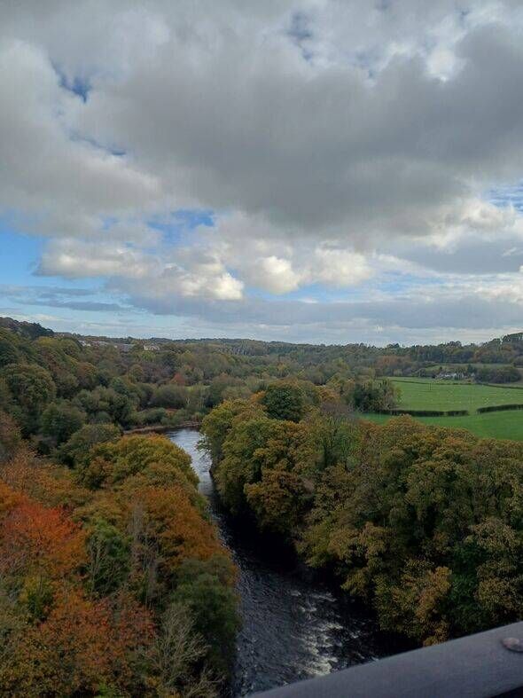 Views from the aqueduct in North Wales