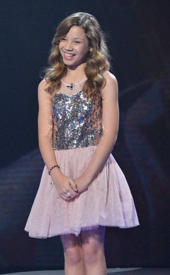 Molly pictured in pink dress on BGT semi-final