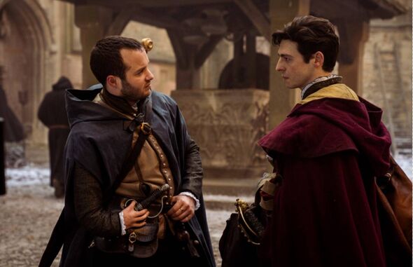 Arthur Hughes, left, and Anthony Boyle in a scene from Shardlake