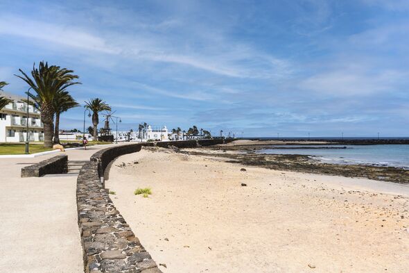 Los Charcos beach in Costa Teguise in Lanzarote