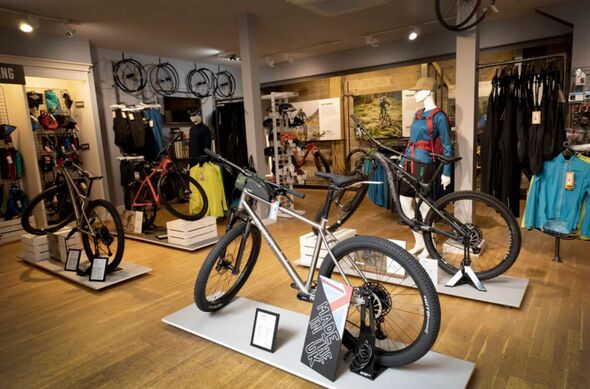 Inside an Alpkit store