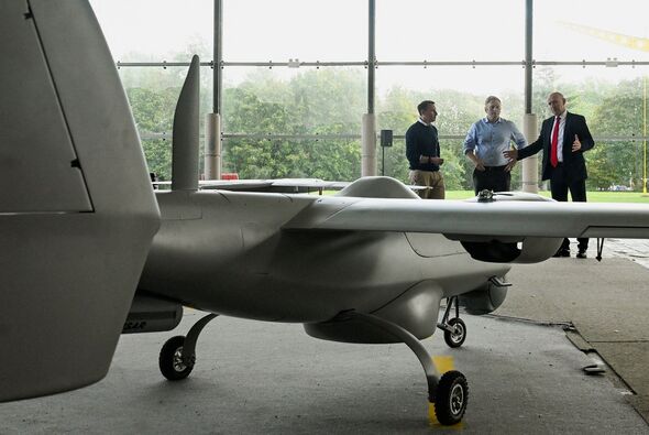 UK Defence Secretary Visits Tekever Drone Production Site In Swindon