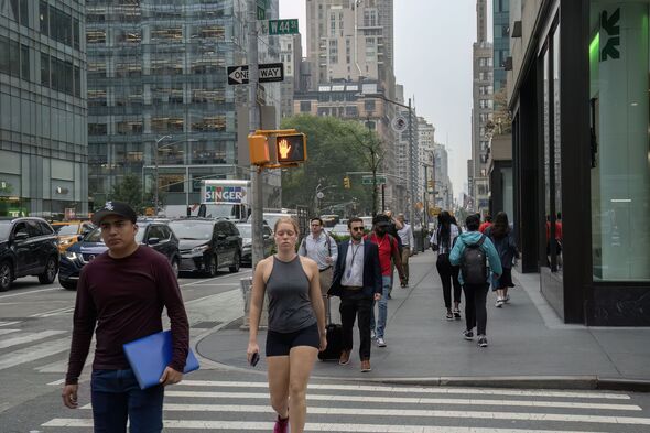 People Jaywalking in New York city