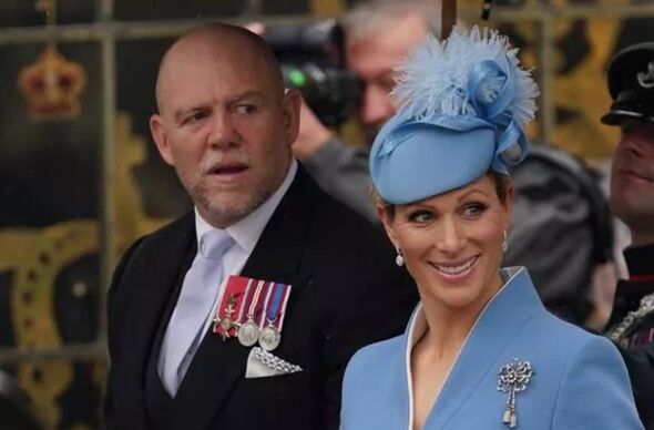 Zara and Mike Tindall at King Charles' Coronation in May