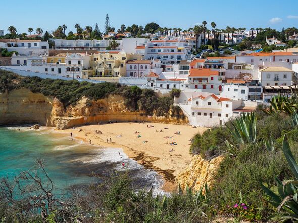 Praia de Carvoeiro in the Algarve