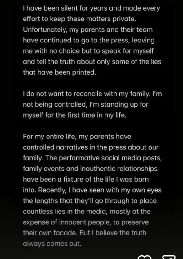 Brooklyn Beckham statement