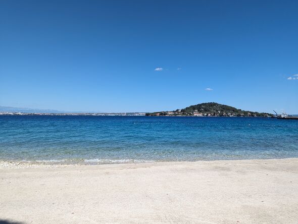 Beach view from Preko, on Ugljan