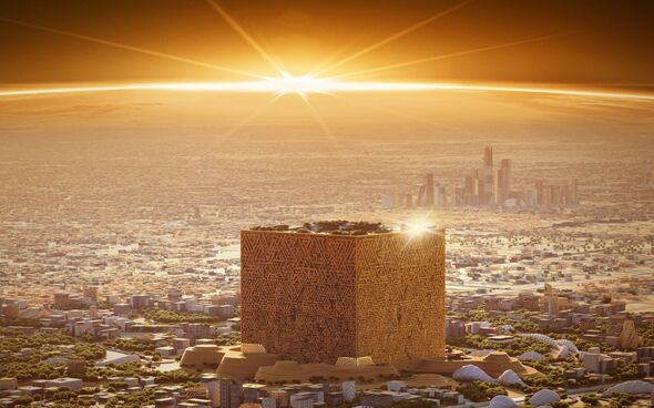 SEE SWNS STORY SWNAsaudi --- Saudi Arabia is to build a 400m high golden cube in its capital city. T
