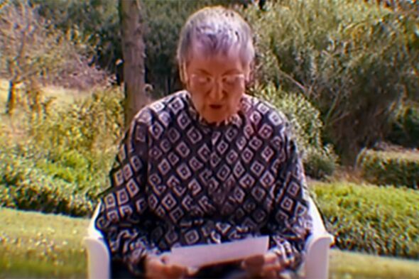 One woman read out her message