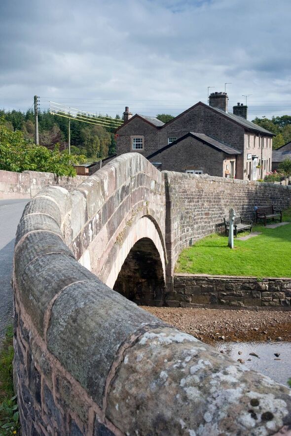 The Dunsop Bridge and Post Office in Dunsop Village