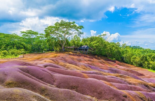Seven Coloured Earth on Chamarel, Mauritius island, Africa