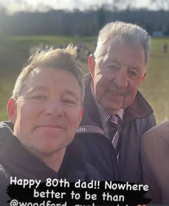 Ben Shephard with his dad