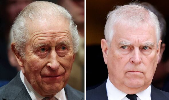 king charles and andrew