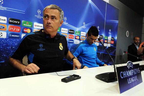 Jose Mourinho and Ronaldo speak to the media