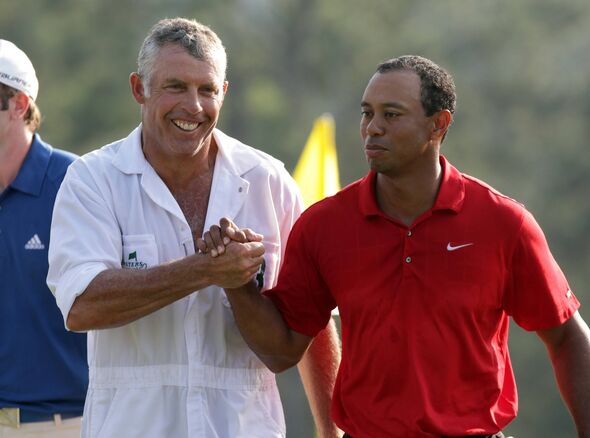 Steve Williams and Tiger Woods