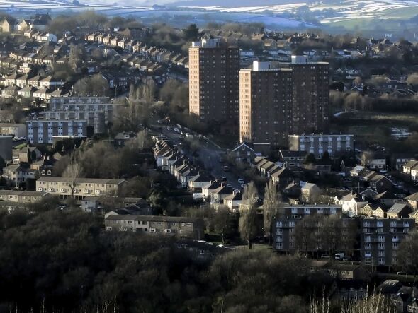 Council Tower Blocks On Sheffield Landscape