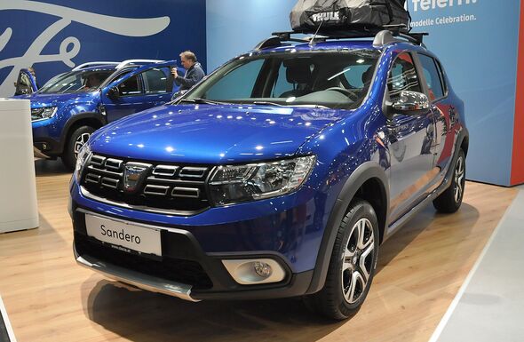 A Dacia Sandero at the Vienna car show