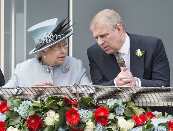 Andrew pictured with the late Queen in 2013