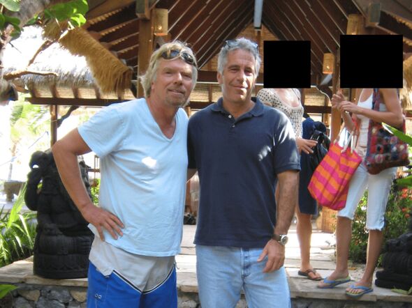 Richard Branson and Jeffrey Epstein