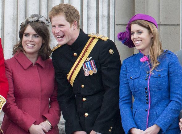 Princess Beatrice, Prince Harry And Princess Eugenie