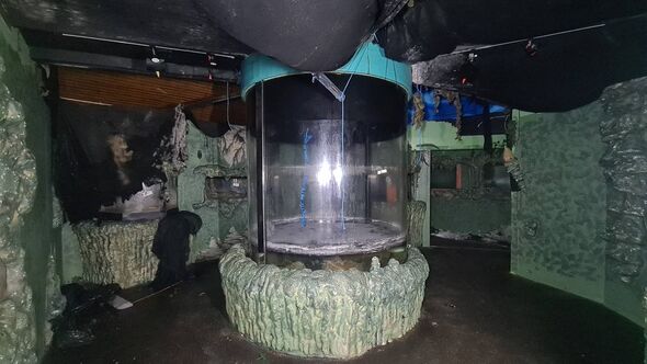 Inside the abandoned SeaLife centre in Oban, Argyll, Scotland,