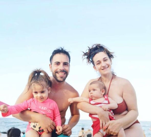 Ana and Daniel Parra with their kids