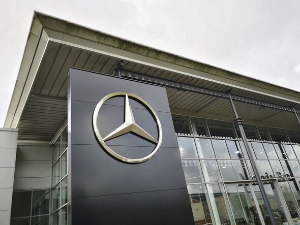 Mercedes Showroom with Logo - UK