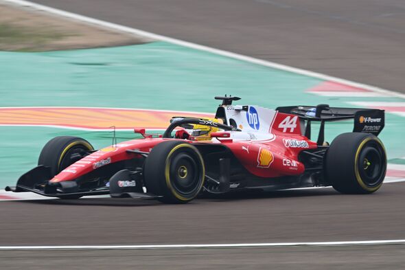 Hamilton got behind the wheel of the SF-26 in Friday's shakedown session