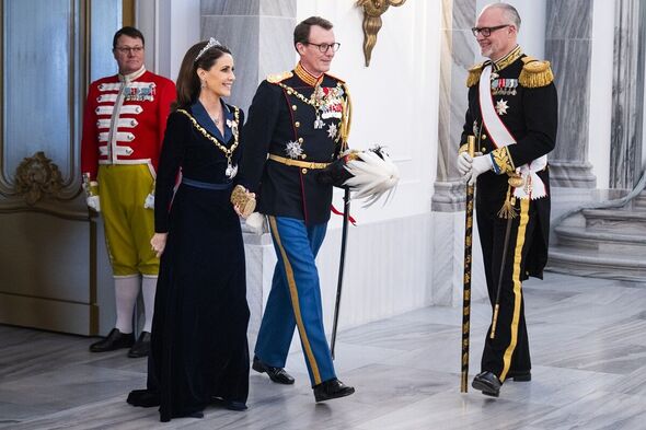 Joachim and Marie at the New Year's Day Parade in Copenhagen