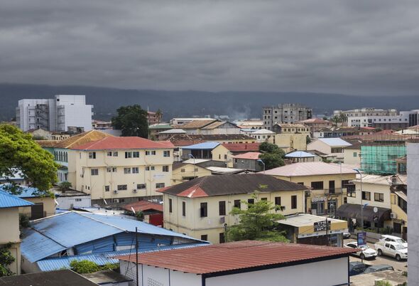 View over the rooftops of city of Malabo, Equatorial Guinea