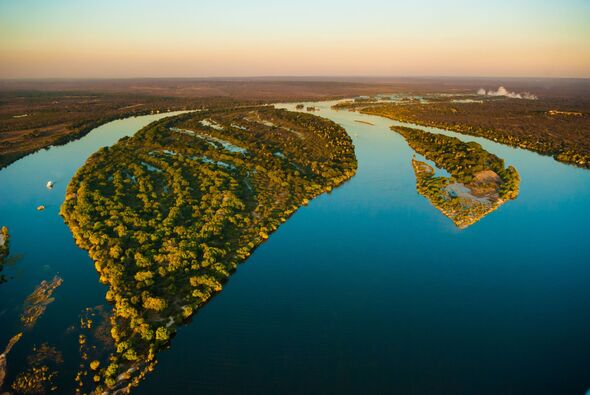 Zambezi river from the air