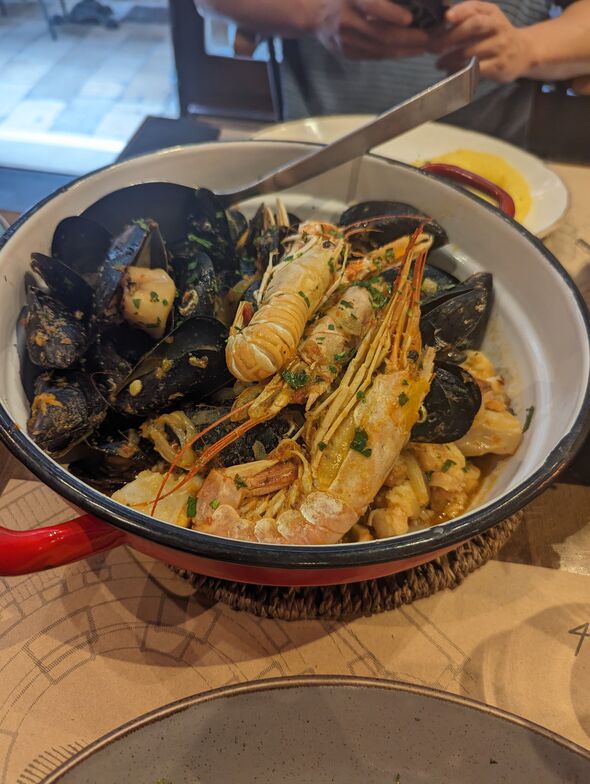 Huge seafood stew