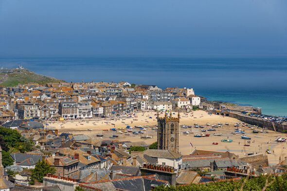 Cornwall, view of St.Ives harbor.