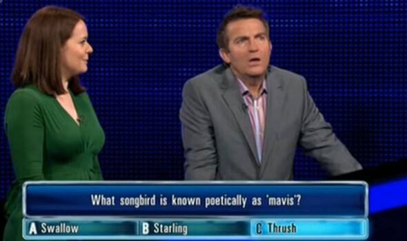 Bradley Walsh and a contestant on The Chase