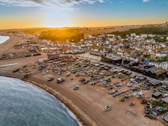 Hastings is a large seaside town and borough in East Sussex on the south coast of England