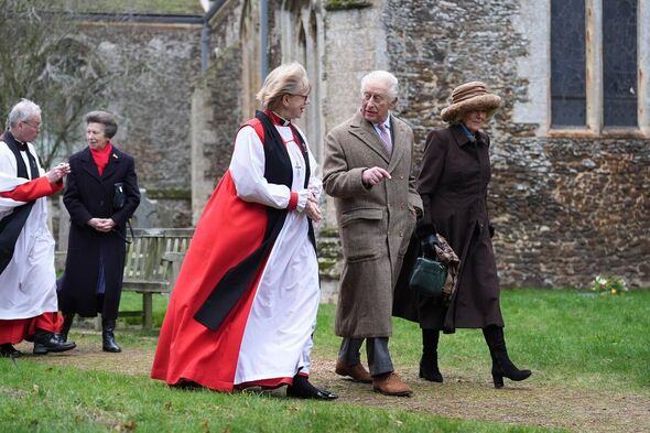 Archbishop of Canterbury elect, Dame Sarah Mullally speaks with King Chalres