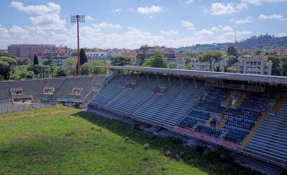 Internal shot of Stadio Flaminio showing stands